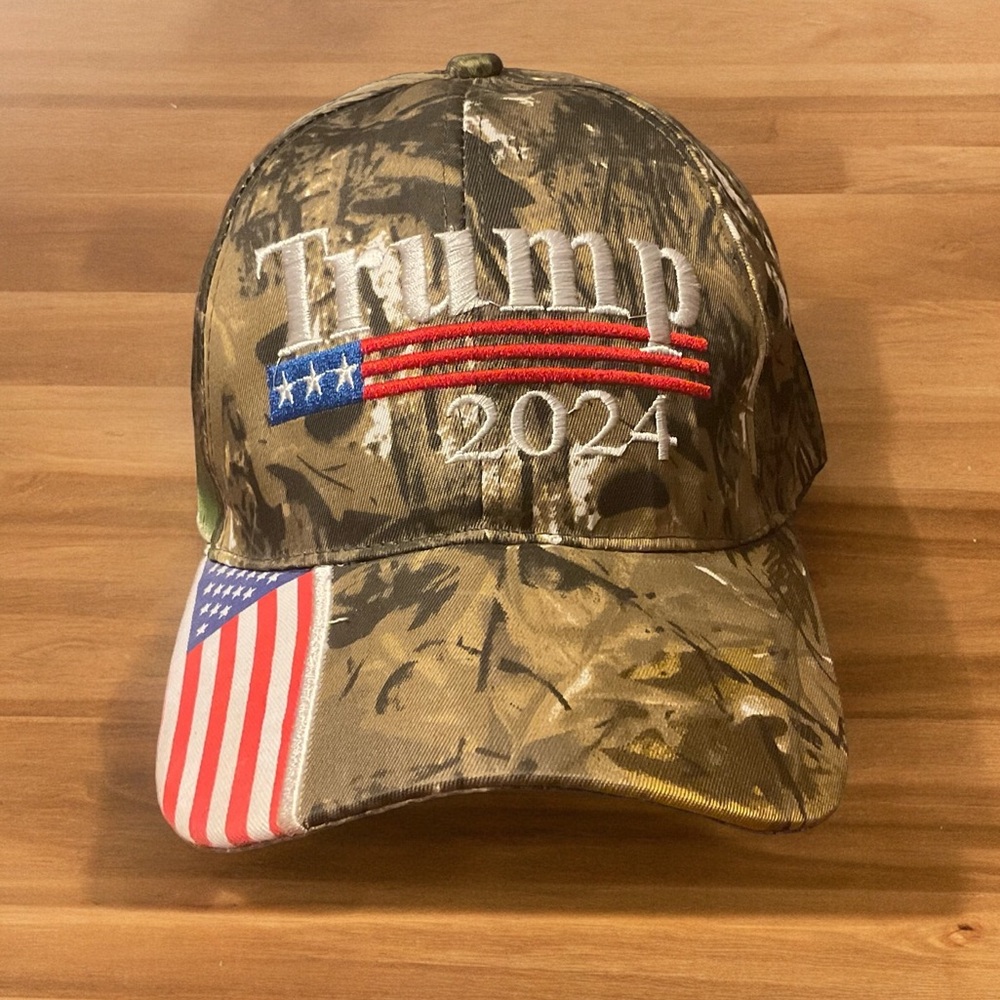 COPY - COPY - COPY - 🇺🇸Trump 2024 Embroidered Stars & Stripes Adjustable Hat!